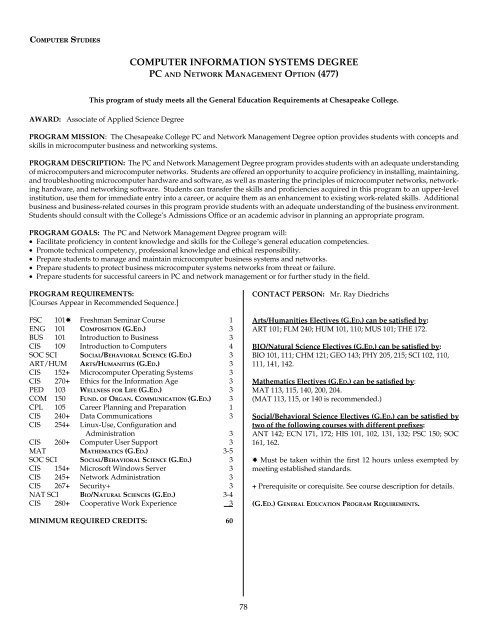 Academic Calendar 2011-2012 - Chesapeake College