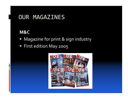 Alain Vermeire Editor-in-chief Grafisch Nieuws/M&C/Print ... - Ipex