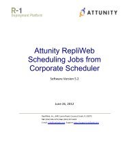 Scheduling R-1 Job from Corporate Scheduler - Attunity