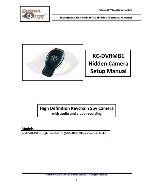 KC-DVRMB1 Hidden Mercedes Style Keychain DVR Spy Camera ...