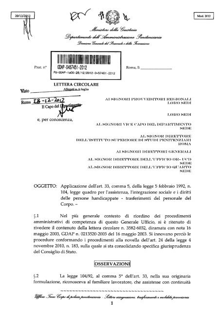 trasferimenti 104.pdf - UGL Polizia Penitenziaria