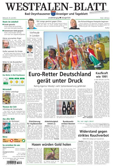 Bad Oeynhausen - Westfalen-Blatt : eZeitung - Ihre Lokalausgaben ...