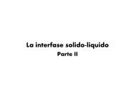 La interfase solido-liquido - inquimae