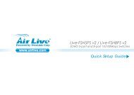 AirLive Live-FSH5PS v2 Quick Setup Guide