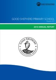 2010 Annual Report - Good Shepherd Catholic Primary School