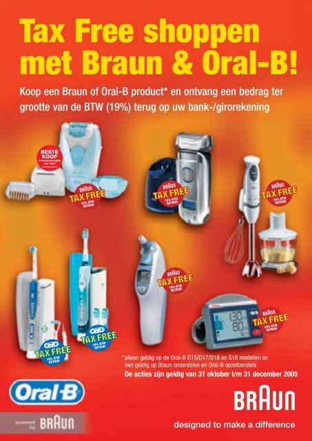 Tax Free shoppen met Braun & Oral-B! - Wehkamp.nl