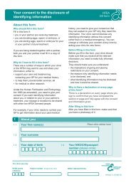 Consent to Disclosure (CD) form - Human Fertilisation and ...