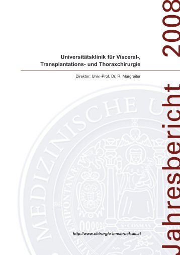 UniversitÃ¤tsklinik fÃ¼r Visceral-, Transplantations- und Thoraxchirurgie