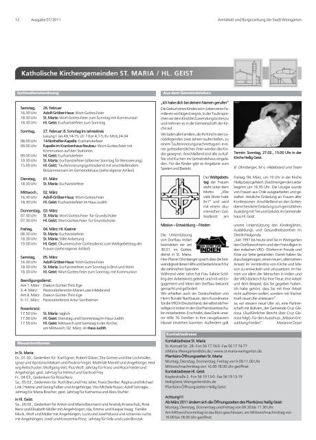 Ausgabe 07/2011 - Weingarten im Blick