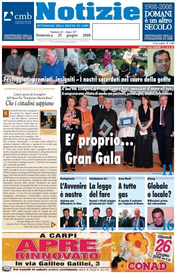 Edizione nÃ‚Â° 25 del 29-06-2008 (pdf - Webdiocesi