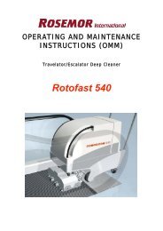 Rotofast 540 - Rosemor International | UK | Escalator / Travelator ...