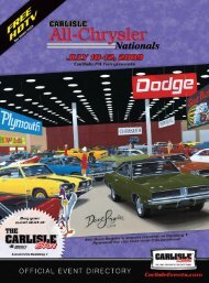 2009 Chrysler Nationals Directory - Carlisle Events