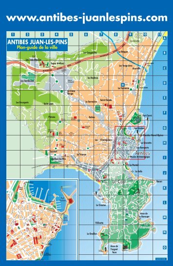 Plan de la ville - Antibes Juan-les-Pins