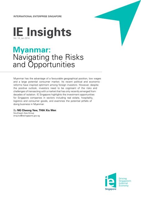 Vol 14 Myanmar Navigating the Risks and Opportunities Jan 2014