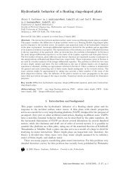 Hydroelastic behavior of a floating ring-shaped plate