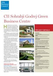 CII Sohrabji Godrej Green Business Centre - Asia Business Council