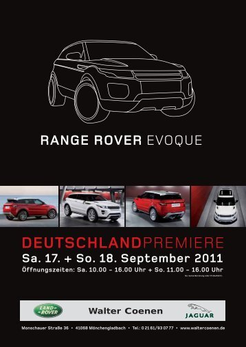 Range Rover Evoque - Walter Coenen Gruppe