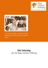 Satzung (PDF) - Peter Ustinov Stiftung