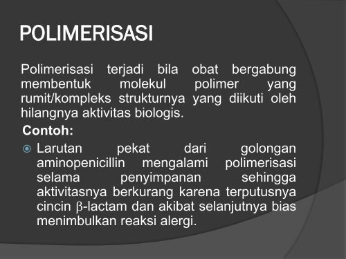 STABILITAS OBAT - Blogs Unpad