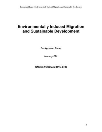 Environmentally Induced Migration and ... - WebMeets.com