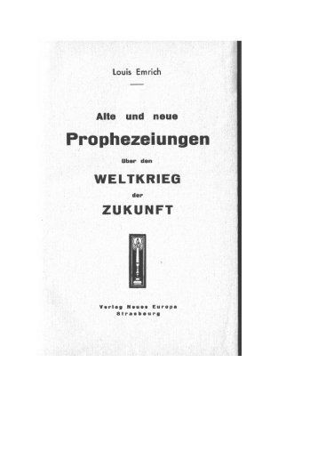 Prophezeiungen - Schauungen.de