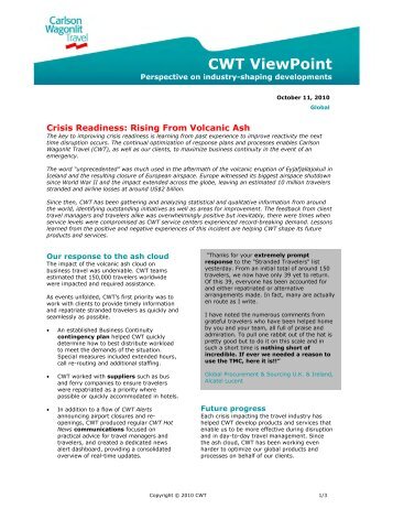 CWT Viewpoint - Carlson