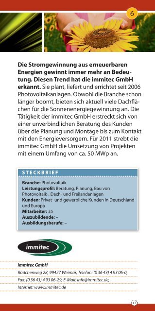 Industrie Gewerbe Gebiet Weimar Nord Firmen- Wegweiser