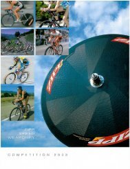 Download the 2003 Catalog - Zipp - Speed Weaponry