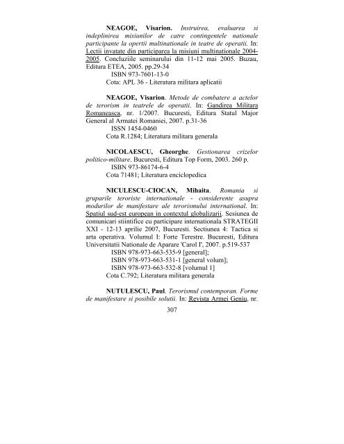 catalog adrese web - biblioteca universitara - Universitatea ...