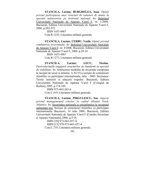 catalog adrese web - biblioteca universitara - Universitatea ...