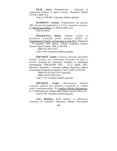 catalog adrese web - biblioteca universitara - Universitatea ...