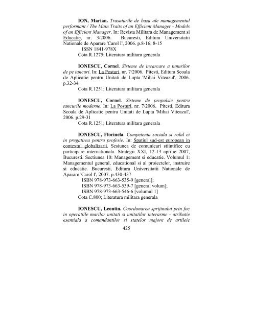 catalog adrese web - biblioteca universitara - Universitatea ...