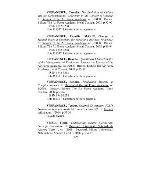 catalog adrese web - biblioteca universitara - Universitatea ...