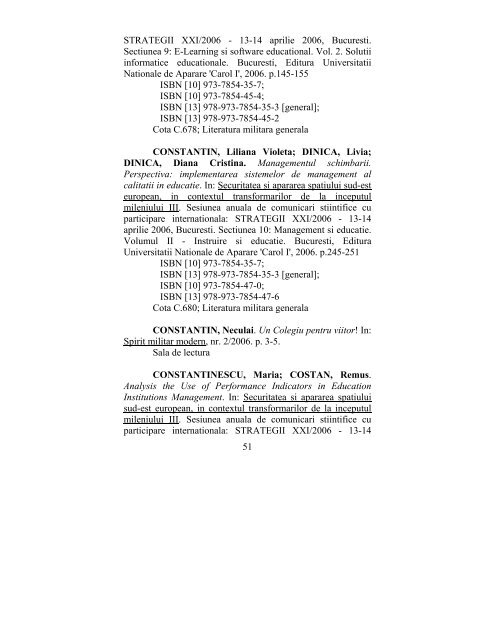 catalog adrese web - biblioteca universitara - Universitatea ...