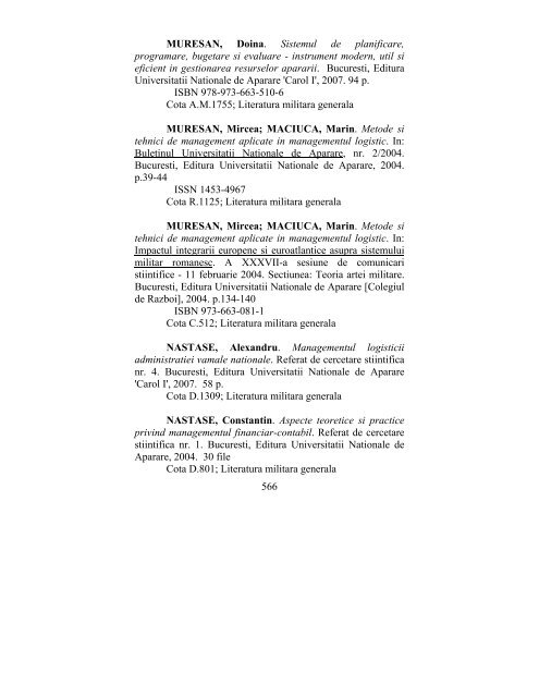 catalog adrese web - biblioteca universitara - Universitatea ...