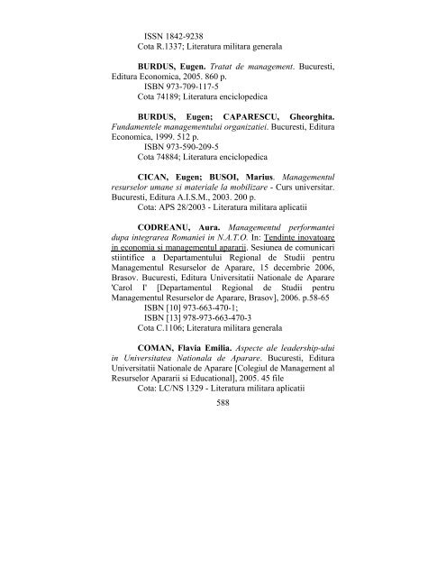 catalog adrese web - biblioteca universitara - Universitatea ...