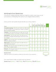 AUA Symptom Score Questionnaire