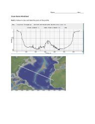 Name__________________________ class____ Ocean Basins ...