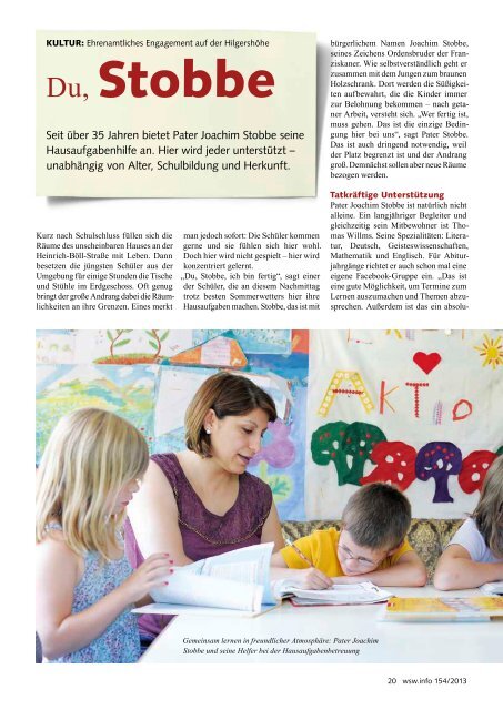 wsw.info Ausgabe 154 / September 2013 - Wuppertaler Stadtwerke ...