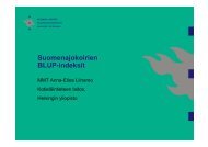 Osa 2. Suomenajokoirien BLUP-indeksit