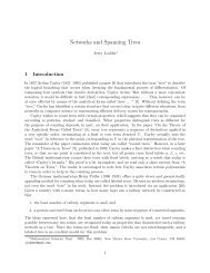 Networks and Spanning Trees - New Mexico State University