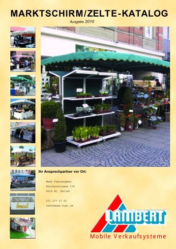 MARKTSCHIRM/ZELTE-KATALOG - Wenk Fust