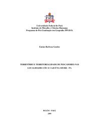 TerritÃ³rio e territorialidade de pescadores nas localidades CÃ©u