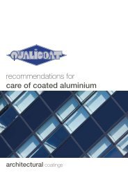 recommendations for care of coated aluminium - Qualicoat