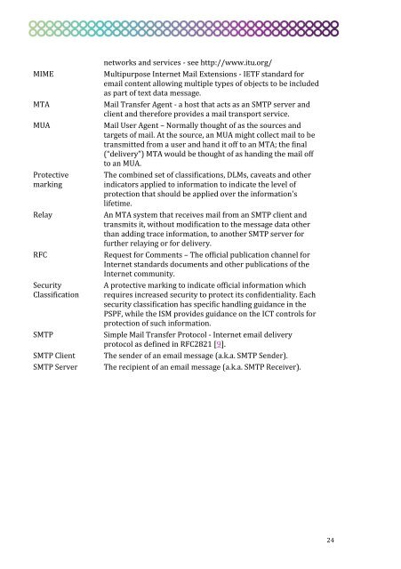 Email Protective Marking Standard for the Australian Government