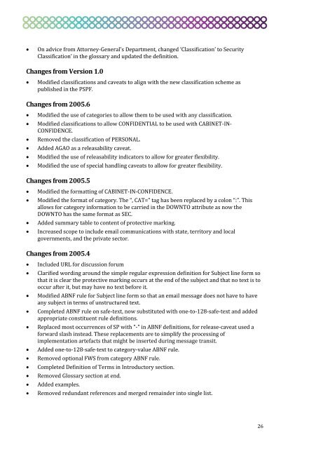 Email Protective Marking Standard for the Australian Government