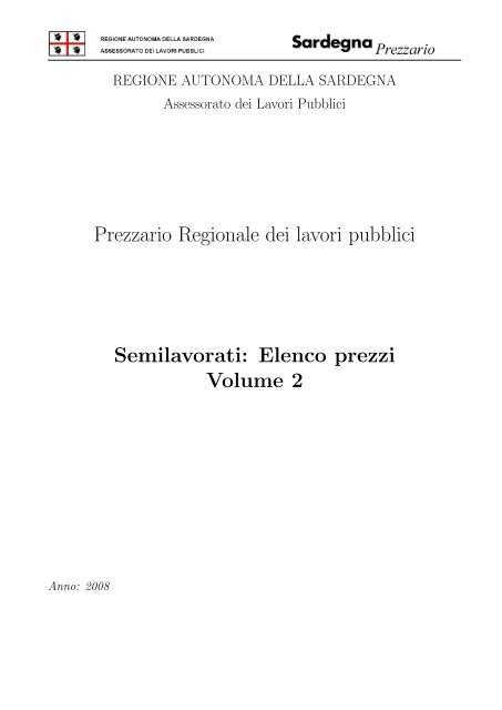 Elenco prezzi semilavorati - Volume 2 [file.pdf] - Archweb