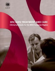 HIV/AIDS Treatment and Care : Clinical protocols for the European ...