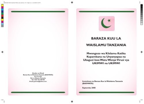 BArAzA Kuu LA WAiSLAMu TAnzAniA - Health Policy Initiative