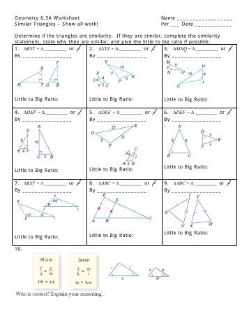 Printables Proving Triangles Similar Worksheet proving triangles similar worksheet sheet print geo triangle 8 3 sas similarity to use with demo